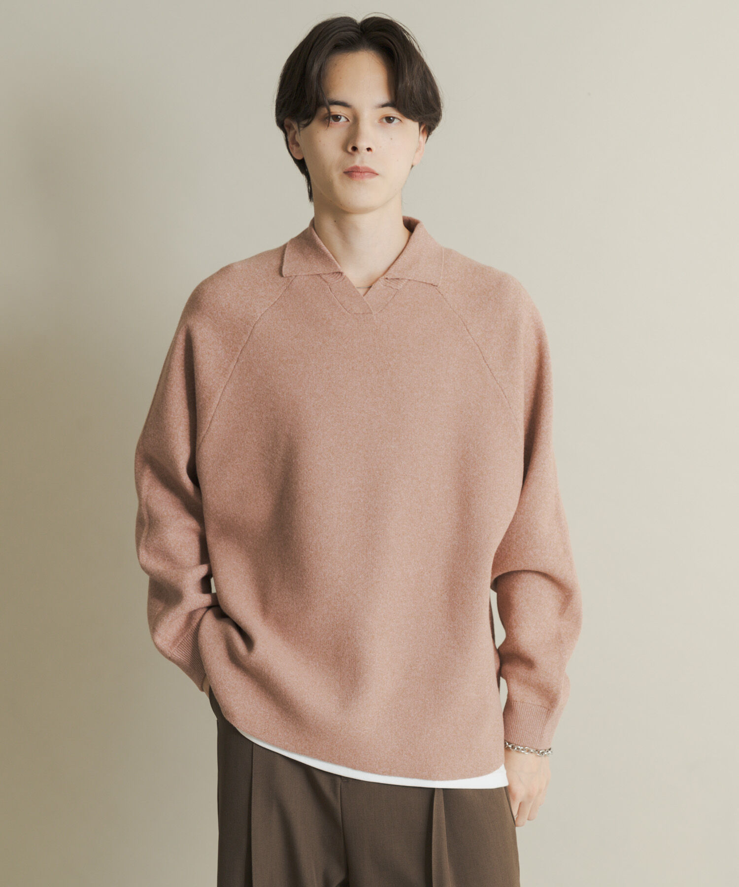 SENSE OF PLACE by URBAN RESEARCH「スウェットライクスキッパーニット」|ニット・セーター|