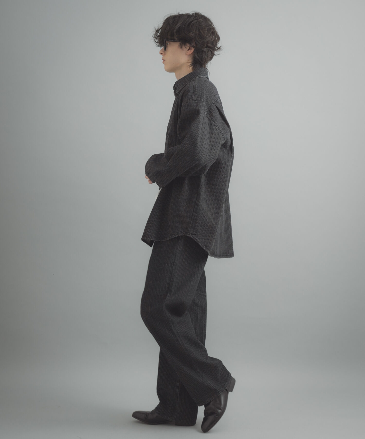 SENSE OF PLACE by URBAN RESEARCH「ジャガードデニムレギュラーカラーシャツ」|シャツ・ブラウス|