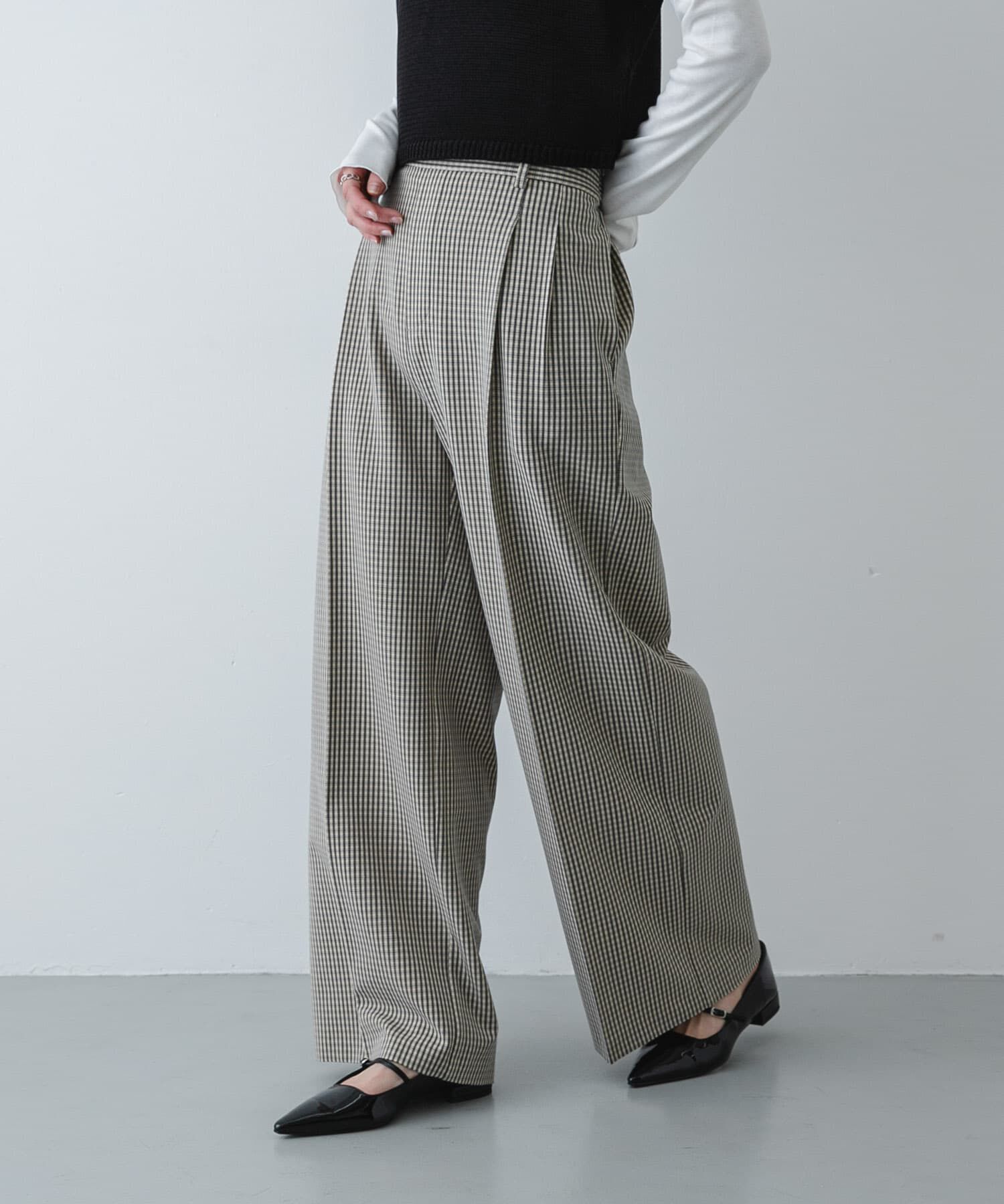 SENSE OF PLACE by URBAN RESEARCH「『XS,TALLサイズ/WEB限定』『イージーケア』ワイドイージーパンツ」|その他|ベージュ系その他