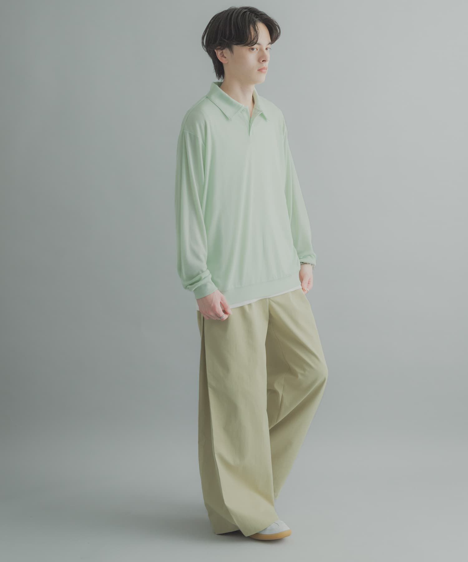 SENSE OF PLACE by URBAN RESEARCH「シアーロングスリーブポロシャツ」|ポロシャツ|