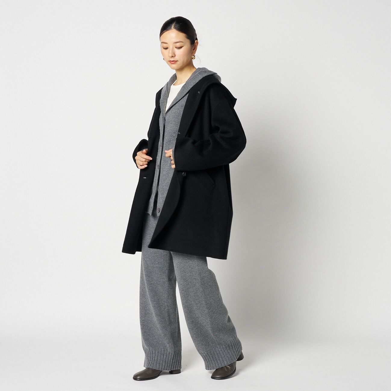 HELIOPOLE「HELIOPOLE DOUBLE FACE HOODIE COAT」|トレンチコート|