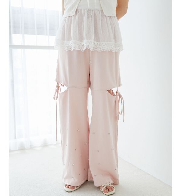  「スリットビジュースウェットパンツ」|その他|