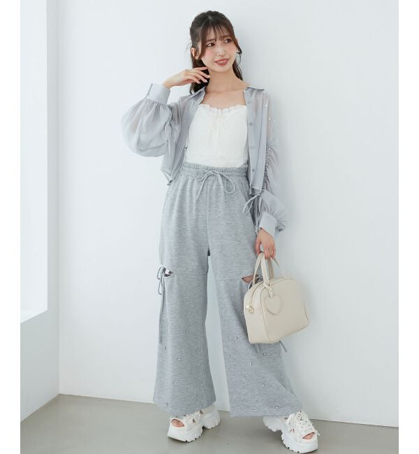  「スリットビジュースウェットパンツ」|その他|