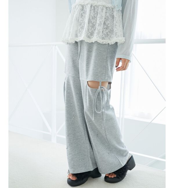  「スリットビジュースウェットパンツ」|その他|