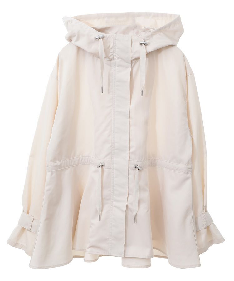 earth music&ecology「ドロストペプラムマウンテンパーカー」|ブルゾン・スタジャン|