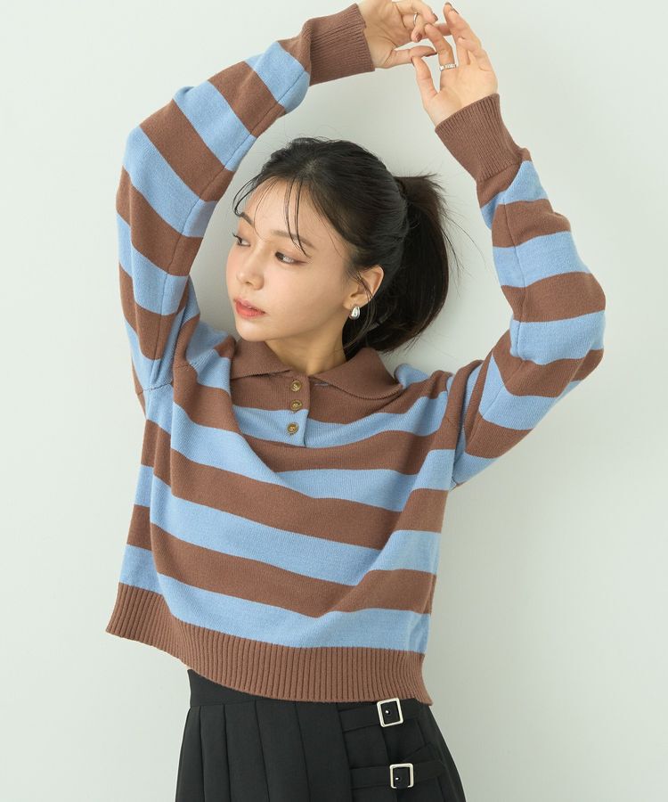 earth music&ecology「ラガーニット」|ニット・セーター|