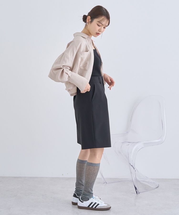 earth music&ecology「Wポケットショートシャツ」|シャツ・ブラウス|