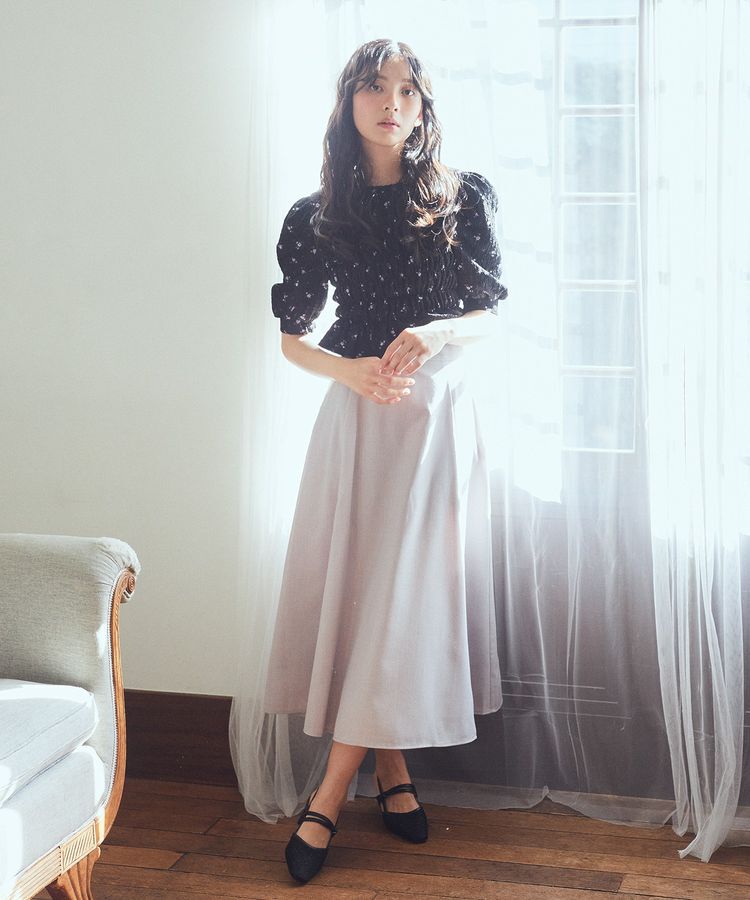 earth music&ecology「花柄ポコポコシャーリングトップス」|Tシャツ・カットソー|