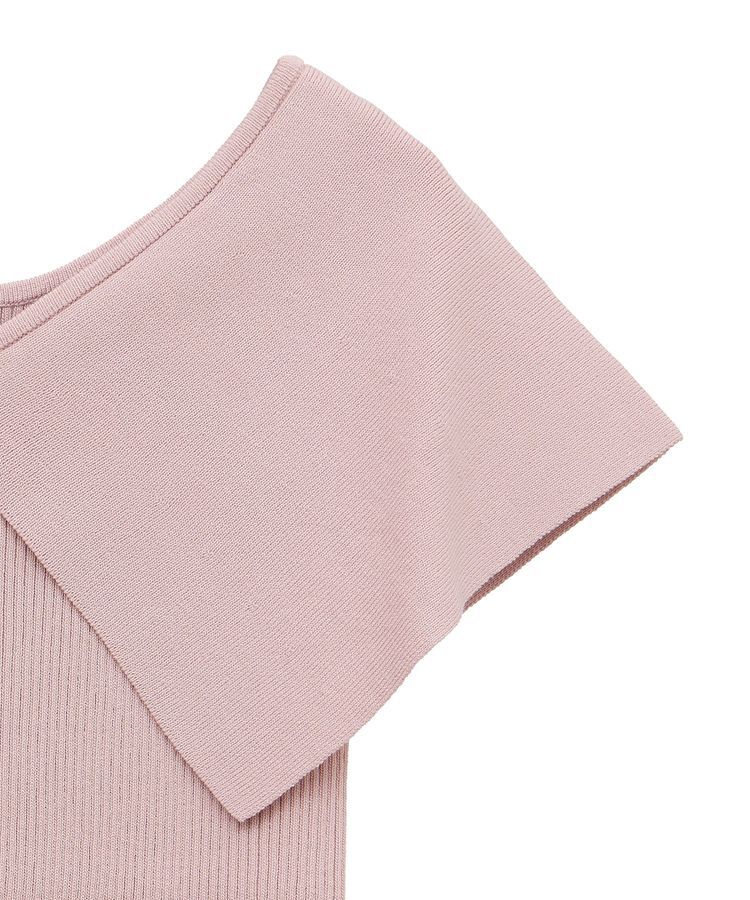 earth music&ecology「ビッグカラーノースリニットトップス」|ニット・セーター|