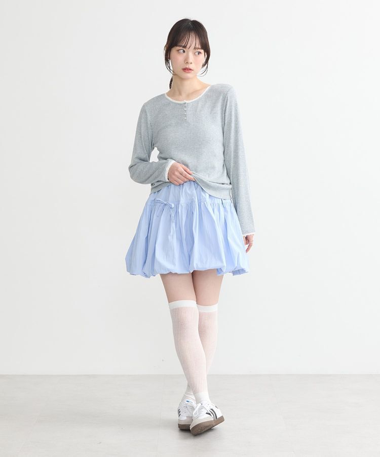 earth music&ecology「【WEB限定】アイレットジャカードタイトプルオーバー」|Tシャツ・カットソー|