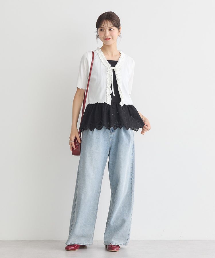 earth music&ecology「コットンレースヘムインナー」|キャミソール|