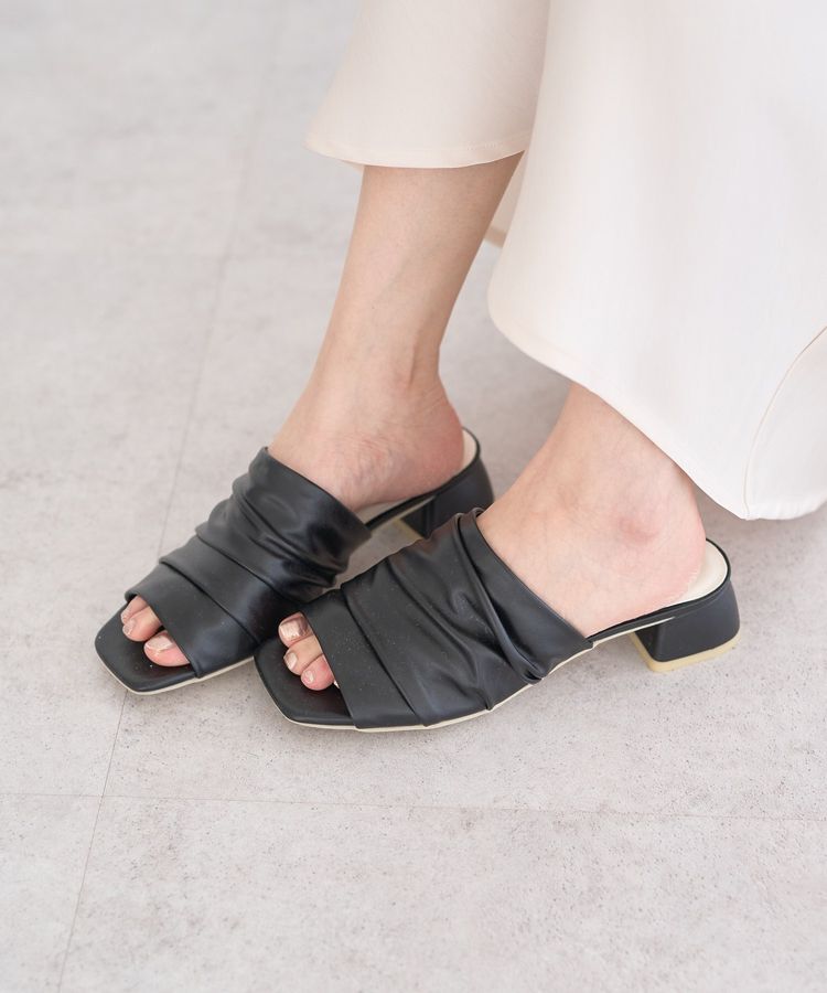 earth music&ecology「ソフトギャザーミュール」|サンダル|