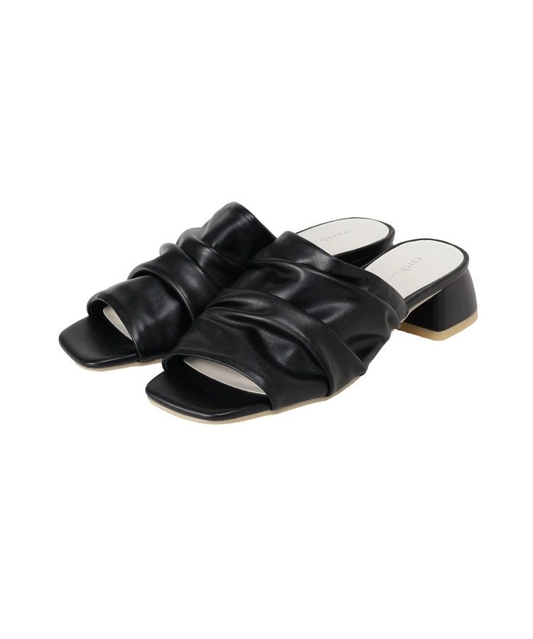 earth music&ecology「ソフトギャザーミュール」|サンダル|