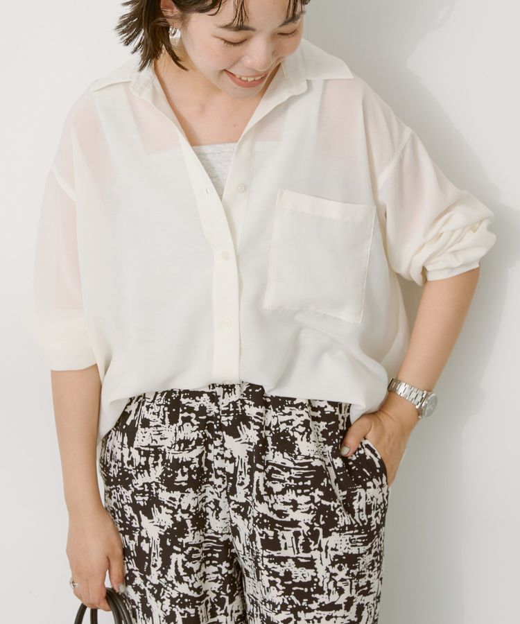 AMERICAN HOLIC「シアーボイルオーバーシルエットシャツ」|シャツ・ブラウス|