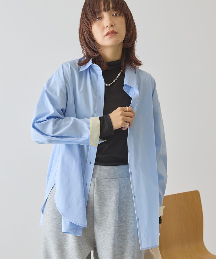 AMERICAN HOLIC「配色レギュラーカラーシャツ」|シャツ・ブラウス|Sax