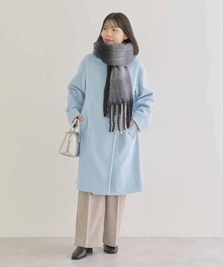 Green Parks「・furry rate グラデーションチェックマフラー」|マフラー|