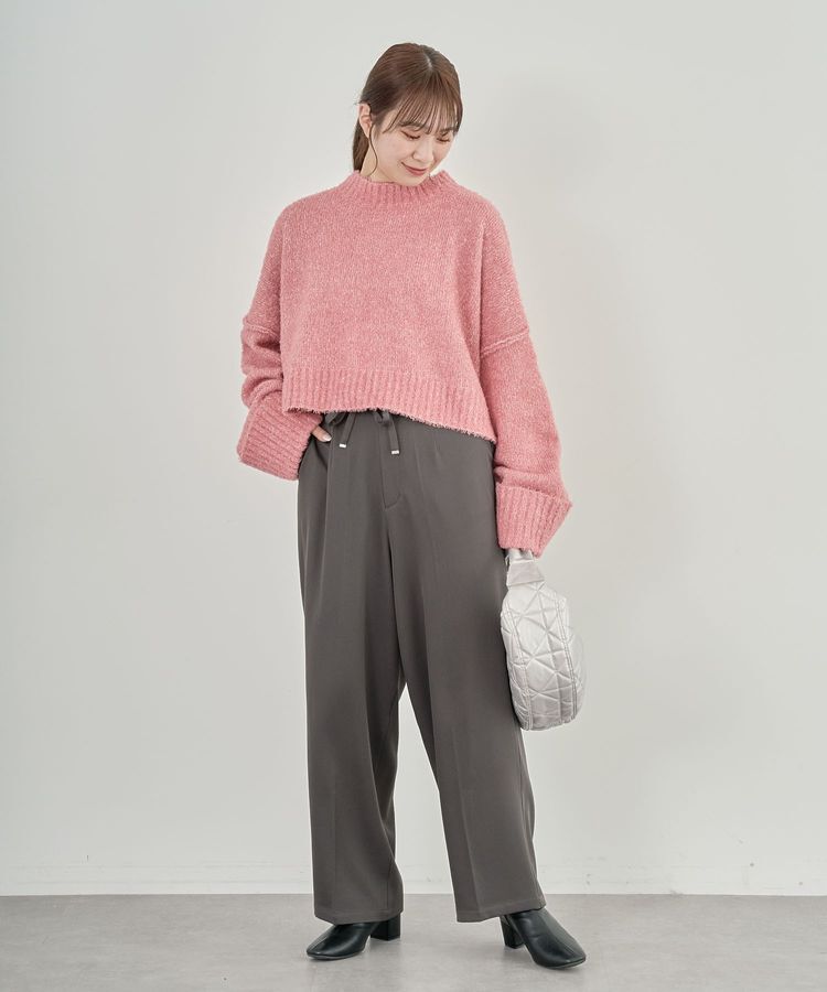 Green Parks「・Petit Fleur ブークレワイドニット」|ニット・セーター|