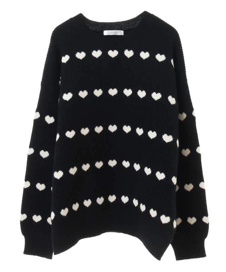 Green Parks「・swing by ハートクルーネックニット」|ニット・セーター|