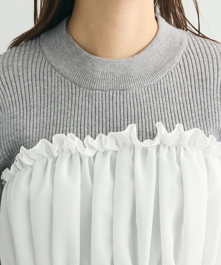 Green Parks「・swing by ビスチェレイヤーハイネックニット」|ニット・セーター|