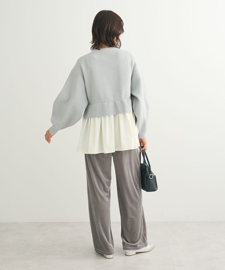 Green Parks「・ELENCARE DUE スソレイヤーニットカーディガン」|カーディガン|