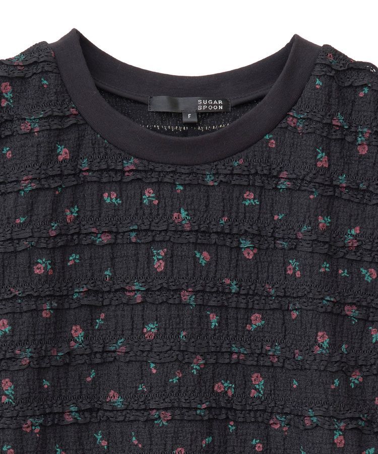 Green Parks「・SUGAR SPOON コバナレースフリルノースリーブ」|Tシャツ・カットソー|