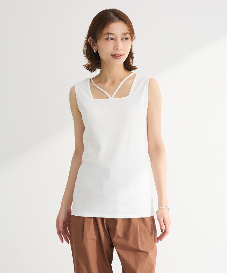 Green Parks「マルチストラップテレコタンク」|インナー|