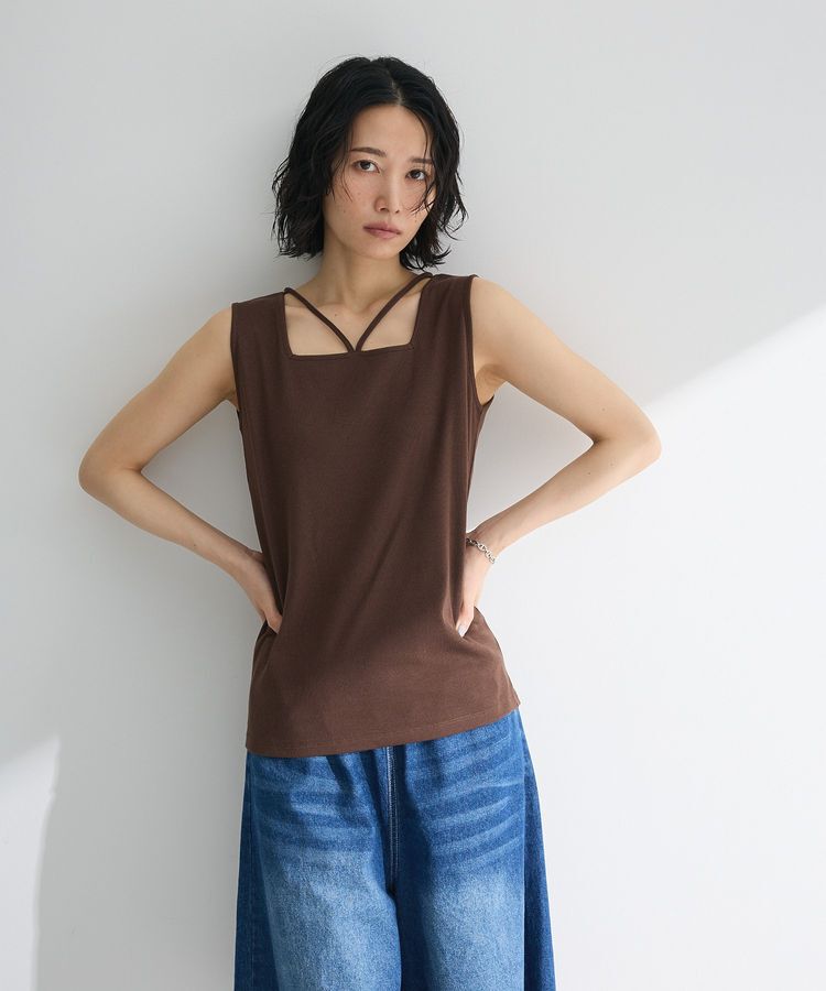 Green Parks「マルチストラップテレコタンク」|インナー|