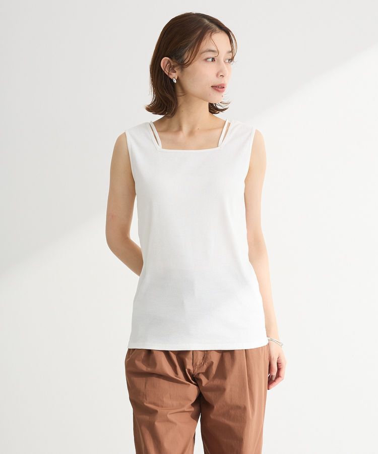 Green Parks「マルチストラップテレコタンク」|インナー|