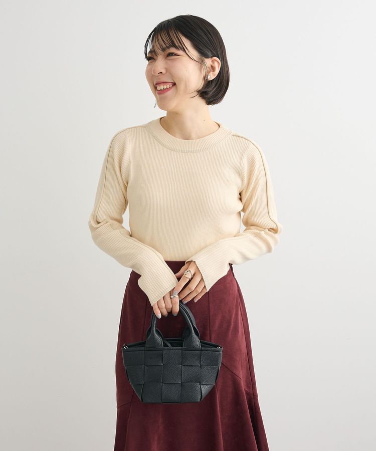 Green Parks「ラメライン入りリブニットプルオーバー」|ニット・セーター|