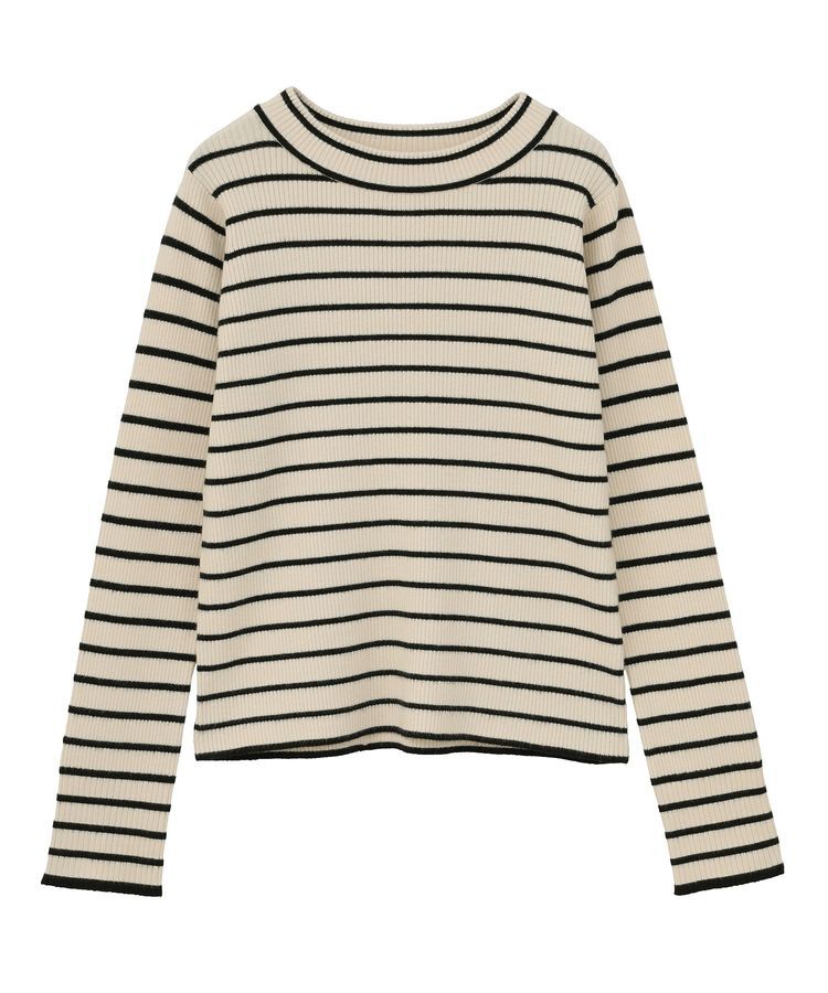 Green Parks「ラメライン入りリブニットプルオーバー」|ニット・セーター|