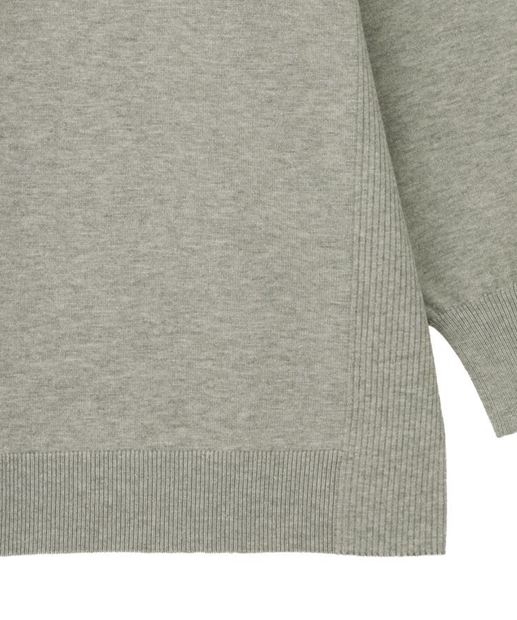 Green Parks「もちやわサイドリブニットチュニック」|ニット・セーター|