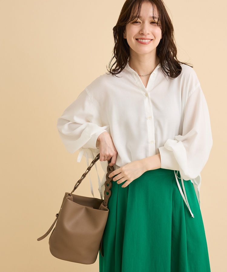 Green Parks「【しゃれシャツ】イージーケアシャーリングシャツ」|シャツ・ブラウス|Off White