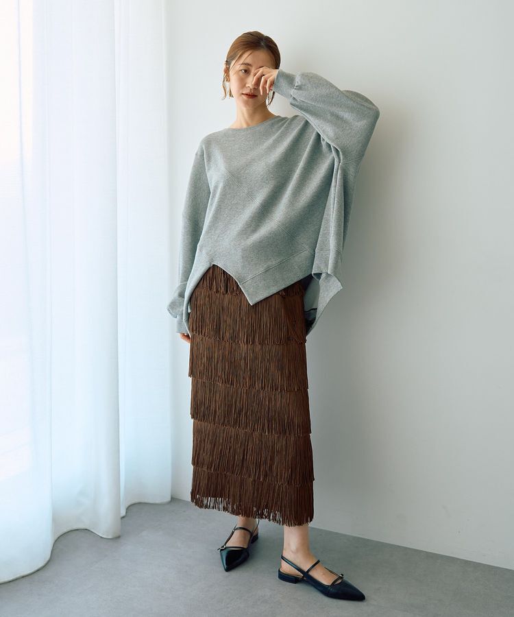 Editt by YECCA VECCA「フリンジロングスカート」|スカート|