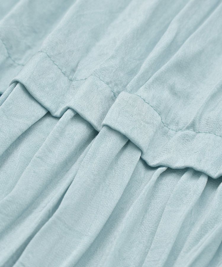 YECCA VECCA「ランダムプリーツサテンマーメイドスカート」|スカート|