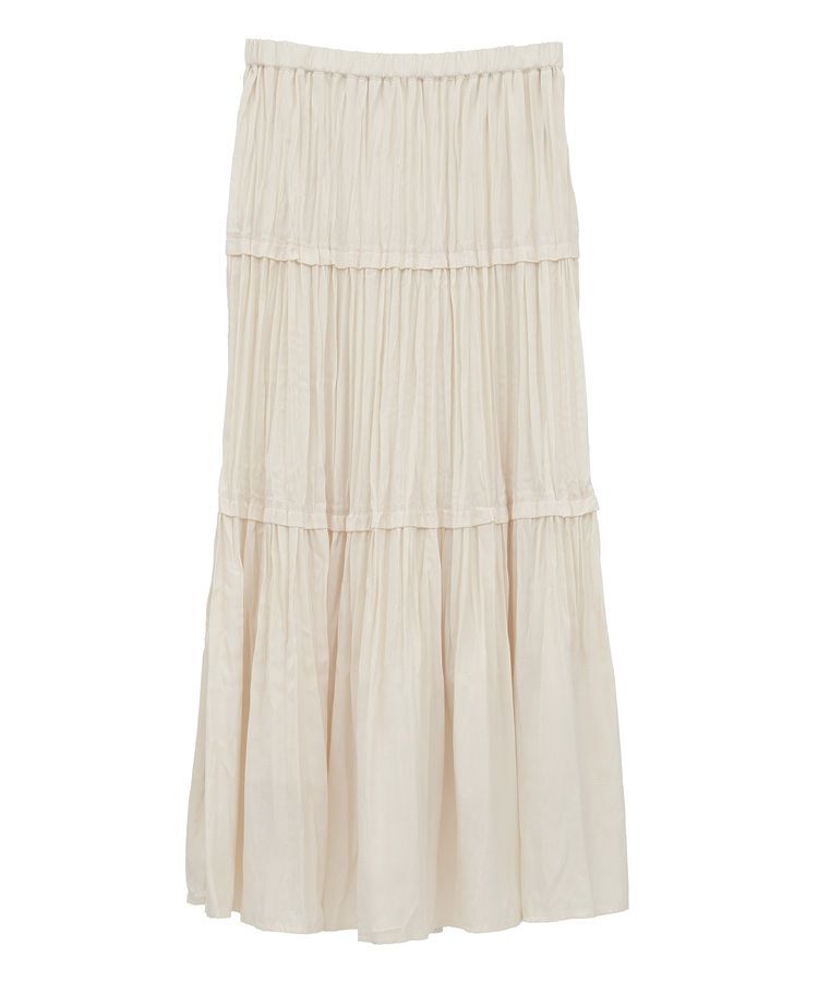 YECCA VECCA「ランダムプリーツサテンマーメイドスカート」|スカート|