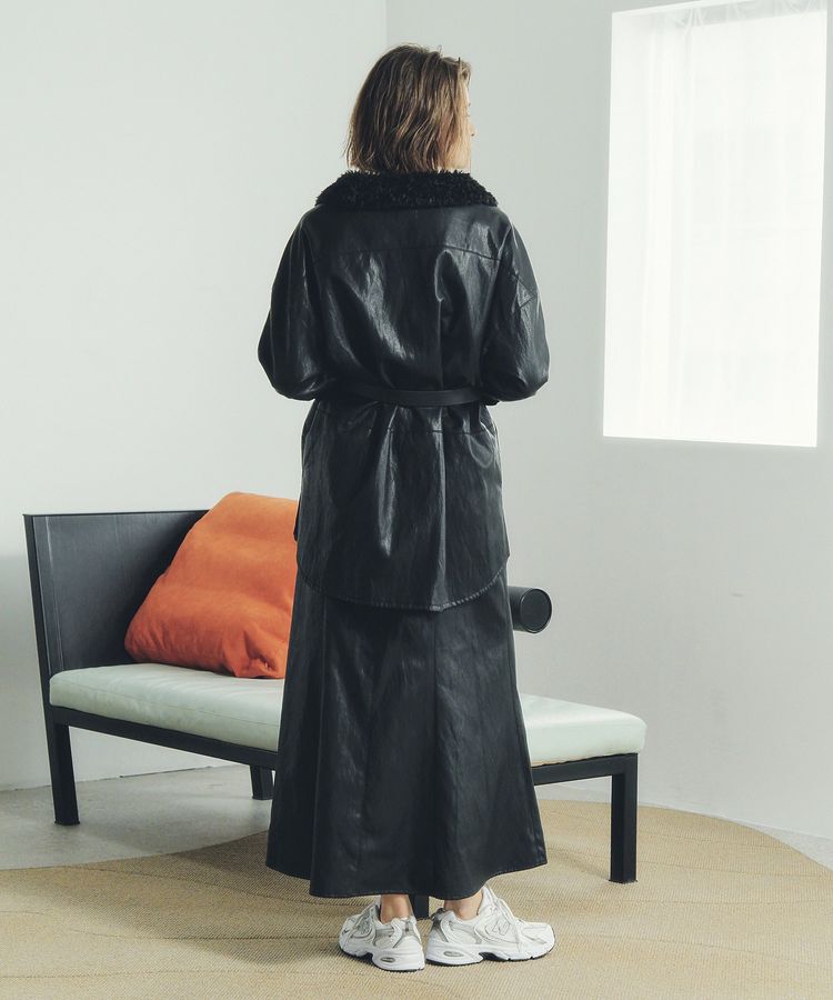 Editt by YECCA VECCA「レザーライクマーメイドスカート」|スカート|