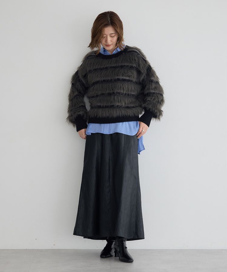 Editt by YECCA VECCA「レザーライクマーメイドスカート」|スカート|