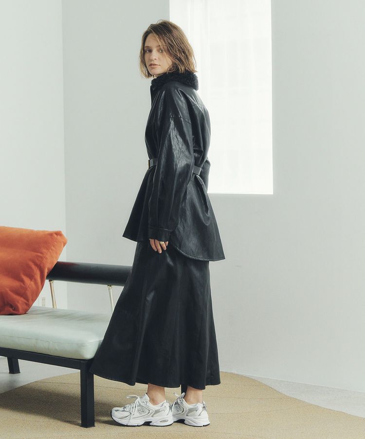 Editt by YECCA VECCA「レザーライクマーメイドスカート」|スカート|