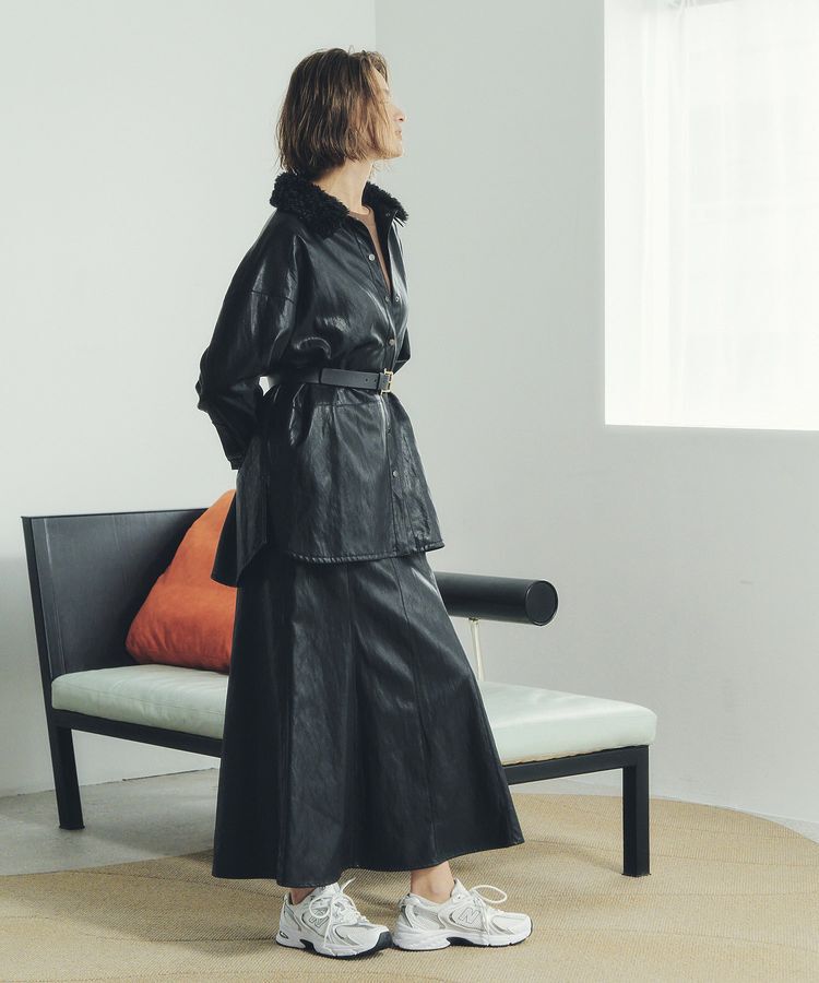 Editt by YECCA VECCA「レザーライクマーメイドスカート」|スカート|