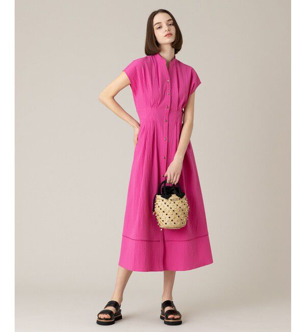 LOULOU WILLOUGHBY「【LOULOU WILLOUGHBY】リップルタックワンピース」|ワンピース|