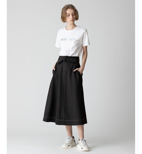 allureville「リノツイルステッチフレアースカート」|フレア|