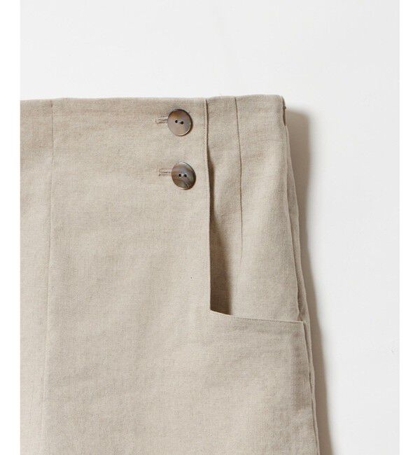 allureville「リネン/ポリエステルハイライズショートパンツ」|その他|