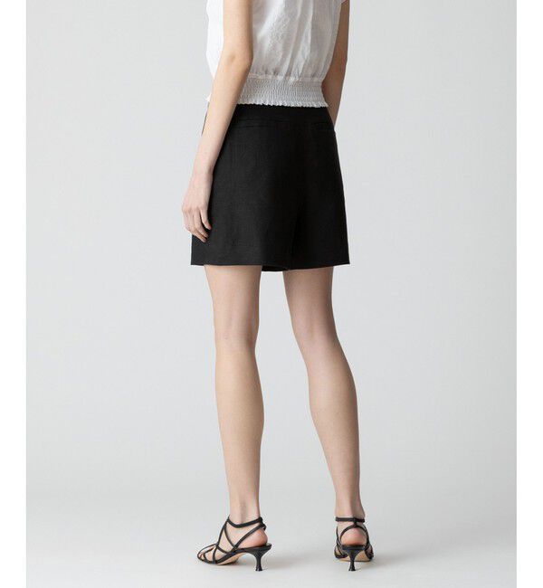 allureville「リネン/ポリエステルハイライズショートパンツ」|その他|