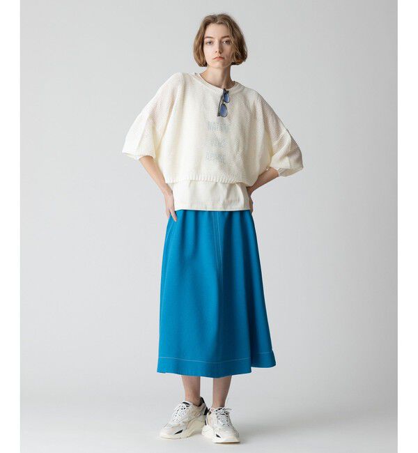 allureville「ドロップ天竺クロップドプルオーバー」|ニット・セーター|