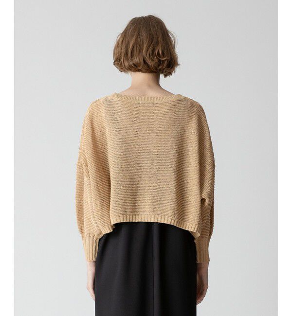 allureville「ドロップ天竺クロップドプルオーバー」|ニット・セーター|