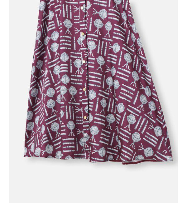 LOULOU WILLOUGHBY「【LOULOU WILLOUGHBY】グローブプリント ワンピース」|ワンピース|