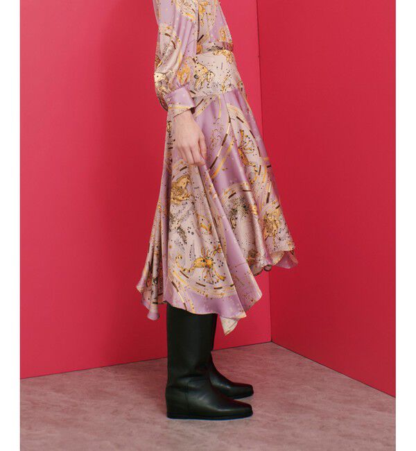 LOULOU WILLOUGHBY「【LOULOU WILLOUGHBY】ホロスコーププリントフレアスカート」|フレア|