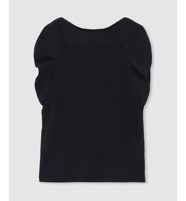 LOULOU WILLOUGHBY「【LOULOU WILLOUGHBY】スキャーラッププルオーバー」|ニット・セーター|ブラック