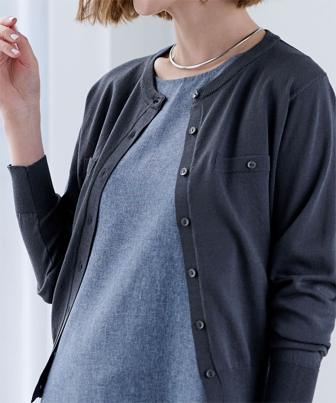 ur's「UVケアコンパクトベーシックニットカーディガン」|ニット・セーター|