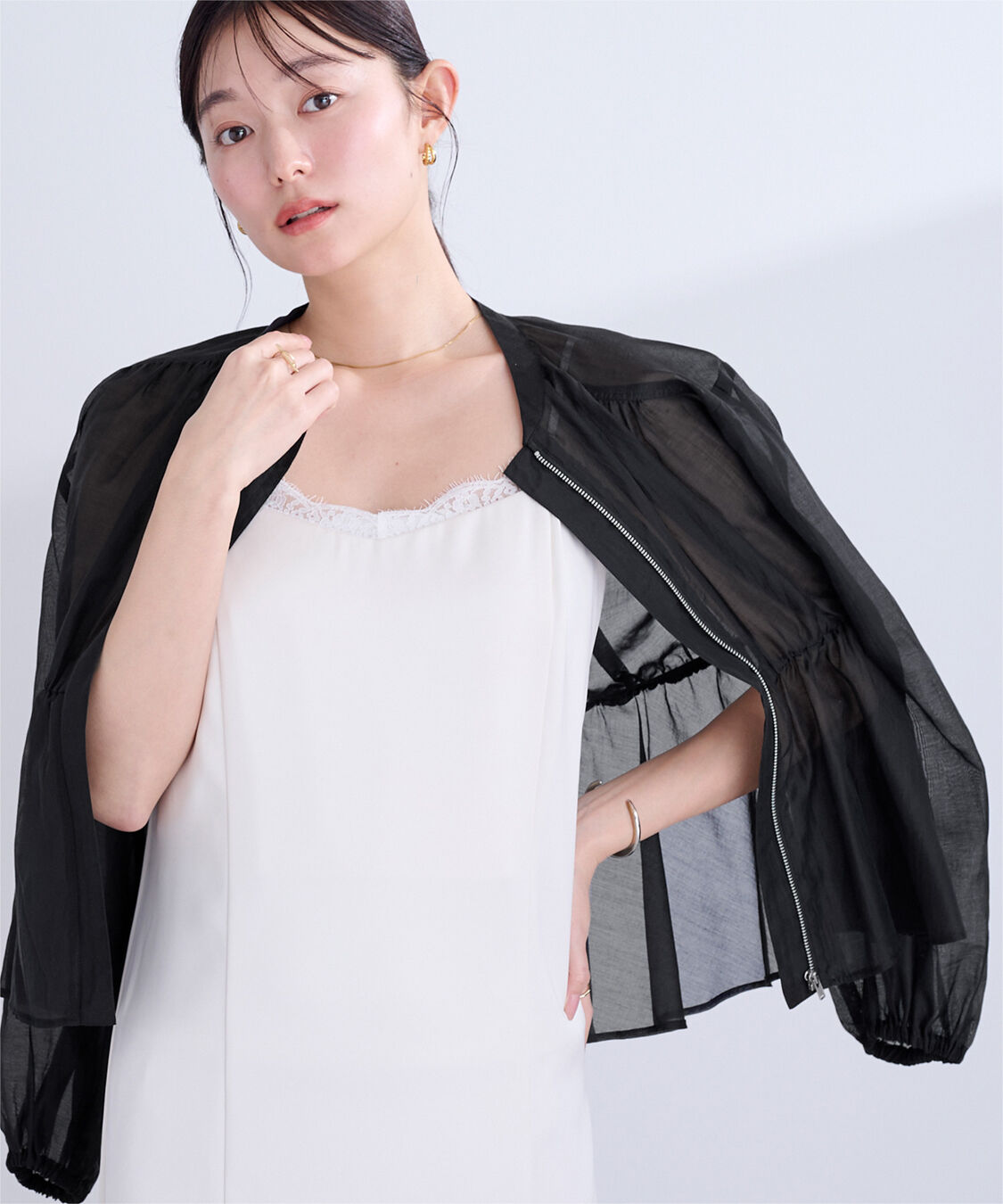 ur's「ウエストドロストシアーブルゾン」|ブルゾン・スタジャン|